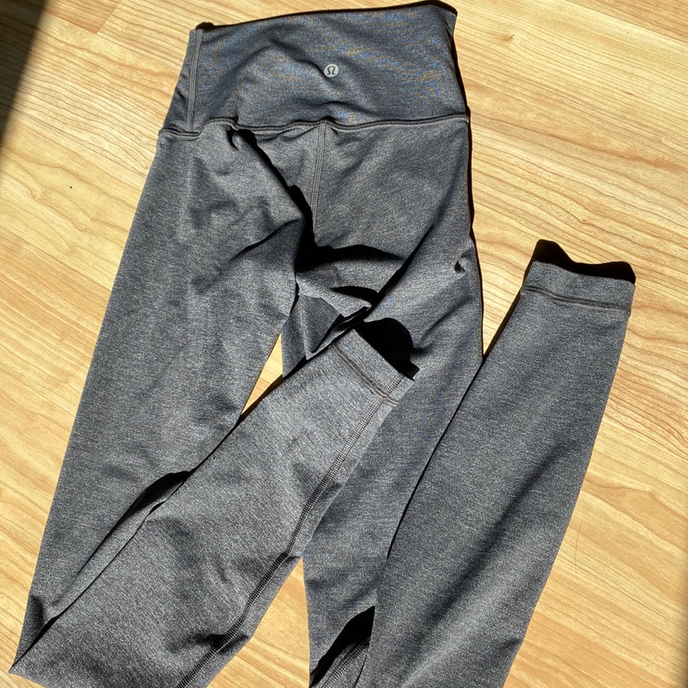 Gray Lululemon align high rise leggings - size 0